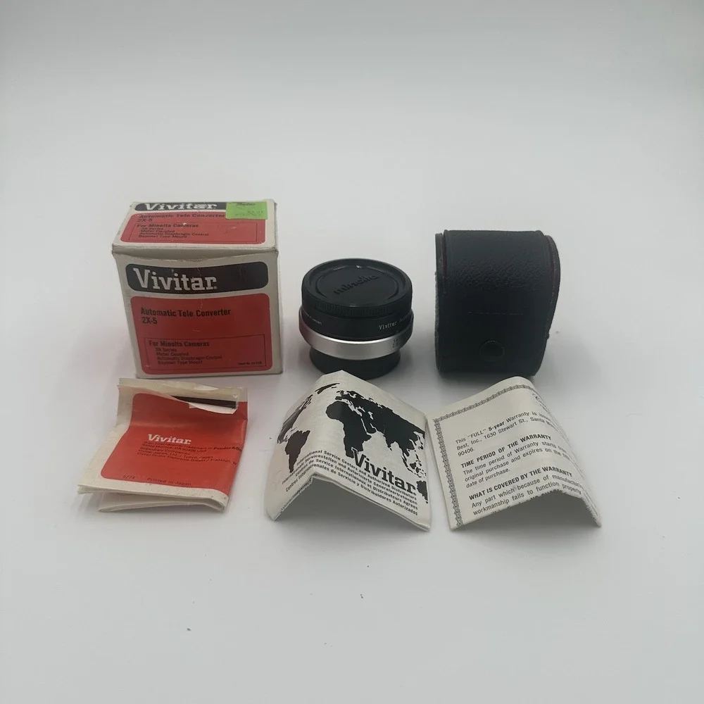 Vivitar Automatic Tele Converter MC 2X-5 Lens for Minolta SR Series Camera